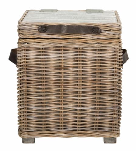 SAFAVIEH Merlie Trunk White Perspective: back