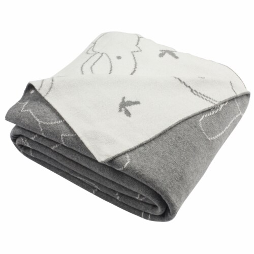 Safavieh Ella Knit Throw - Grey Perspective: back