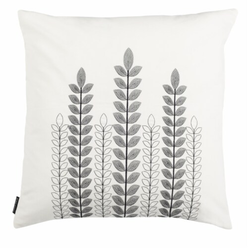 Valorie Vine Pillow 20" x 20" in White Perspective: back