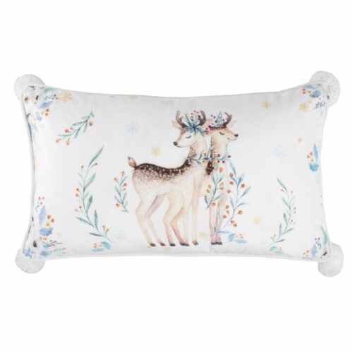 Safavieh Nutmeg Reindeer Pillow Perspective: back