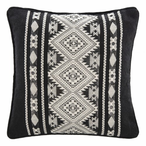 Safavieh Midnight Pillow - Black Perspective: back
