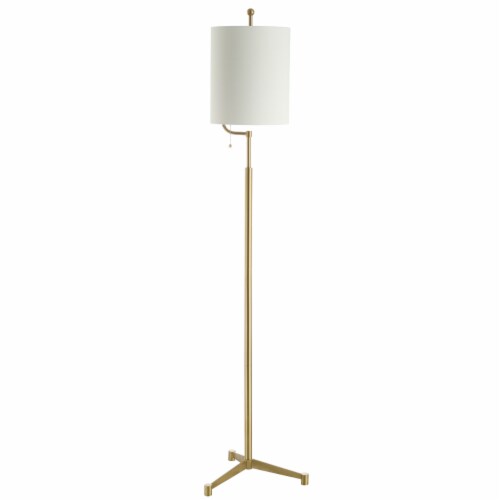 SAFAVIEH Ezekiel Floor Lamp | Brass | Perspective: back