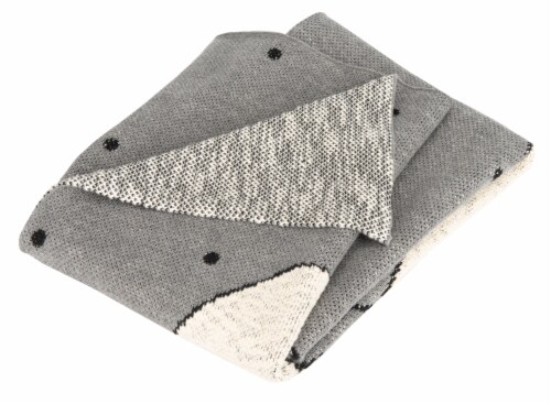 Safavieh Elle Baby Throw - Grey Perspective: back