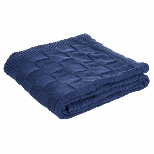 Safavieh Racer Throw - Marine Blue Perspective: back