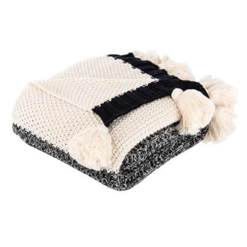 Safavieh Tensley Throw - Black Perspective: back