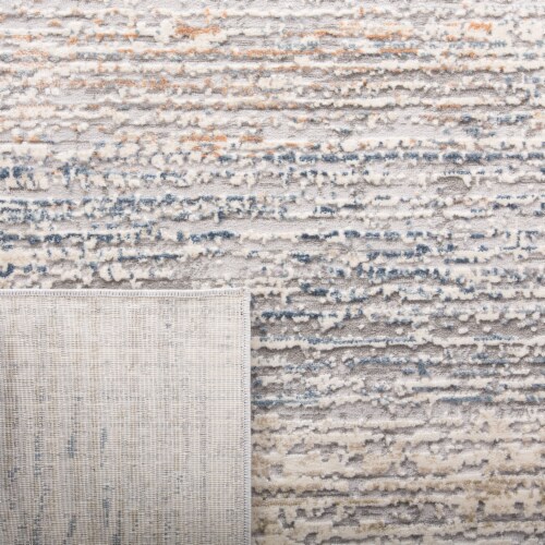 Martha Stewart Cosmopolitan Accent Rug - Cream/Light Gray Perspective: back