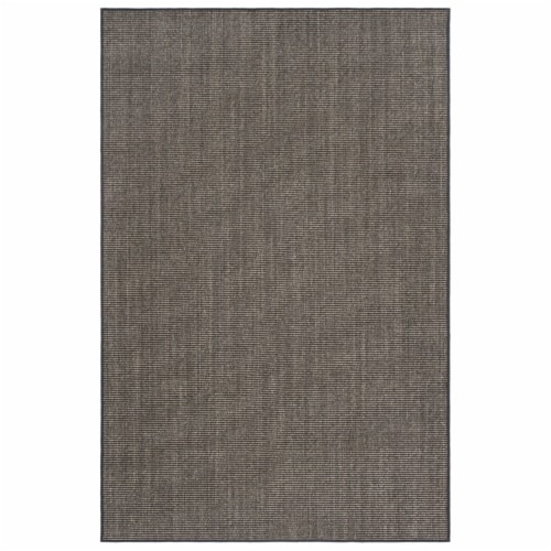Martha Stewart Natural Fiber Accent Rug - Charcoal Perspective: back