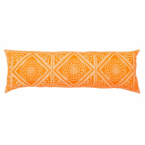 Safavieh Valenti Pillow - Orange Perspective: back