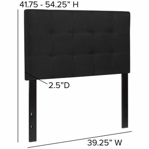Twin HeadboardBlack Fabric, 41x25x3 Kroger