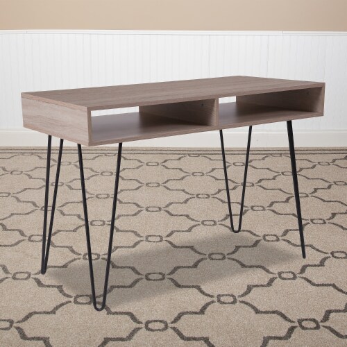 Flash Furniture Franklin 43 Computer Desk Oak (NANJH1758) Perspective: back