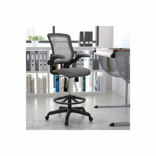 Ergonomic Office Chair With Foot Rest, Lumbar Support With Flip-Up Arms, 1  - Kroger