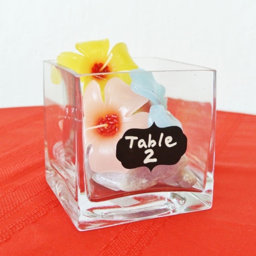 Wrapables Set of 30 Chalkboard Label Stickers  - 2.95  x 2.04  Cupcake Perspective: back