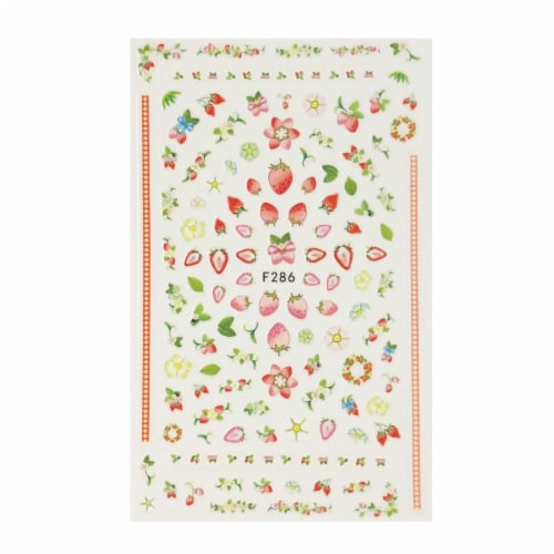 Wrapables 3 Sheets Lemon Fruit Cupcakes & Macaroons Nail Art Nail Stickers Perspective: back