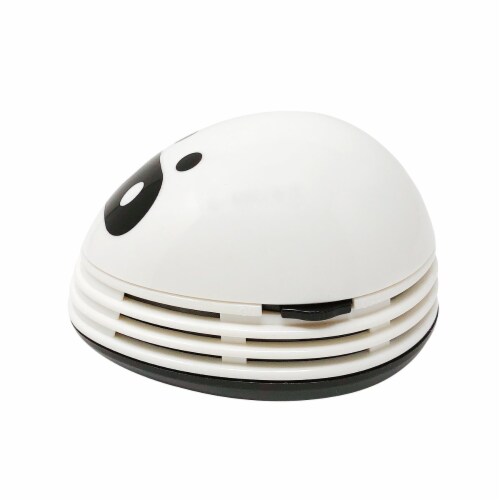 Wrapables Cute Portable Mini Vacuum Cleaner for Home and Office, White Piggy Perspective: back