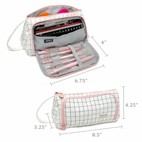 Wrapables Large Capacity 3 Compartment Pencil Pouch for Stationery Pens,  Stars, 1 Piece - Kroger