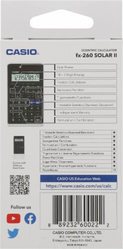 Casio Fx 260 Solar Ii Scientific Calculator 1 Ct Harris Teeter