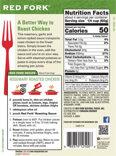 Red Fork Rosemary Chicken Seasoning Sauce Perspective: back