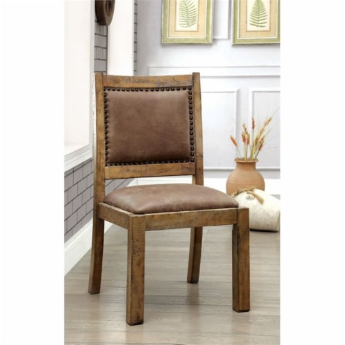 Pine dining chairs clearance with padded seat