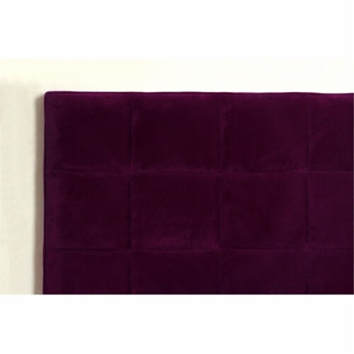 Furniture of America Hellan Fabric Upholstered Twin Headboard in Purple Perspective: back