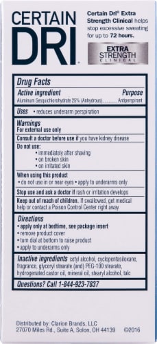Certain Dri® Extra Strength Solid Antiperspirant Perspective: back