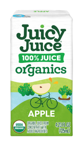 Juicy Juice Organics Apple Juice 100% Organic Apple Juice, 8 ct / 4.23 fl  oz - Fry's Food Stores