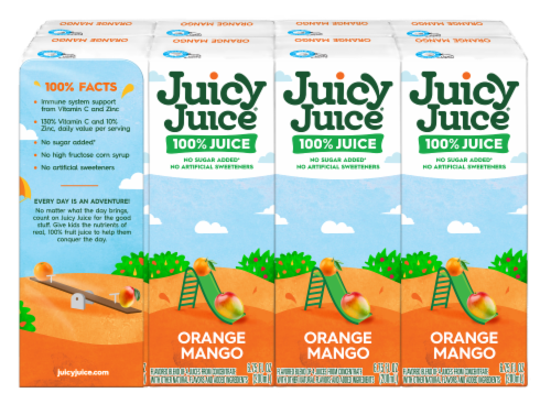Juicy Juice® Immune System Support Orange Mango Juice Perspective: back