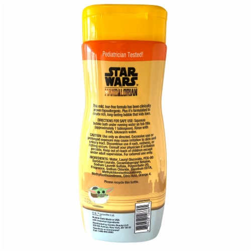 Star Wars Mandalorian Citrus Starship Bubble Bath Perspective: back