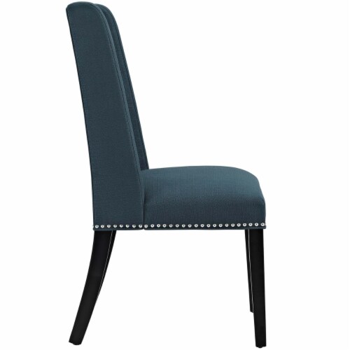 Baron Fabric Dining Chair - Azure Perspective: back