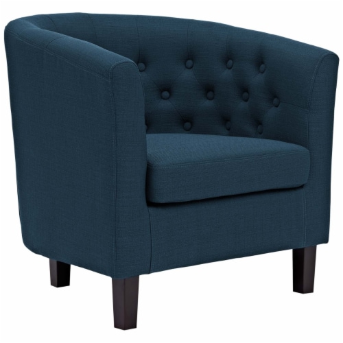 Prospect 2 Piece Upholstered Fabric Armchair Set - Azure Perspective: back