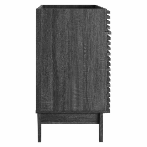 Render 30 Bathroom Vanity Cabinet, Charcoal Perspective: back