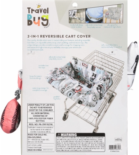Travel Bug™ 2-in-1 Reversible Cart Cover Perspective: back
