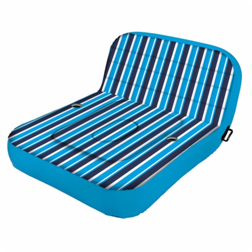 Aqua Heavy Duty Ultra Comfort Inflatable 2 Person Pool Float Recliner Lounger Perspective: back