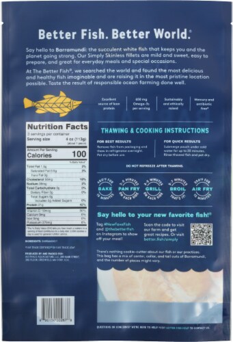 The Better Fish Simply Skinless Barramundi Perspective: back