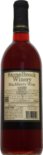 Stonebrook Winery Blackberry Wine Perspective: back