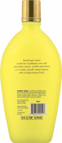 Rum Chata Limon® Caribbean Rum Cream Liqueur Perspective: back