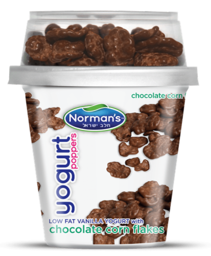 Norman's™ Chocolate Corn Flake Yogurt Poppers Perspective: back
