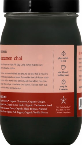 Paromi® Cinnamon Chai Rooibos Full Leaf Tea Sachets Perspective: back