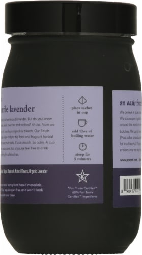 Paromi Chamomile Lavender Rooibos Full Leaf Tea Sachets Perspective: back