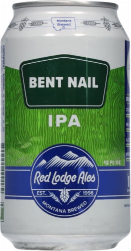 Red Lodge Ales Bent Nail IPA Beer Perspective: back
