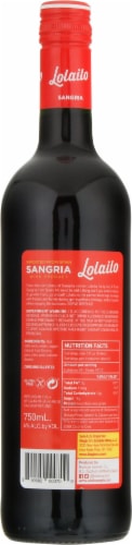 Lolailo Sangria Wine Product Perspective: back