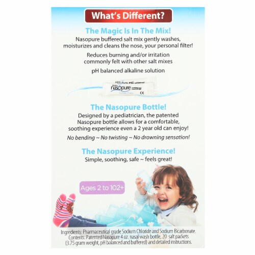 Dr. Hana's® Nasopure® Nasal Wash Little Squirt® Kit Perspective: back