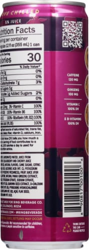 Bing® Black™ Blackberry Energizing Juice Beverage Perspective: back