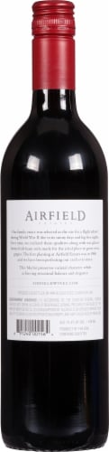 Airfield Estates Merlot Perspective: back