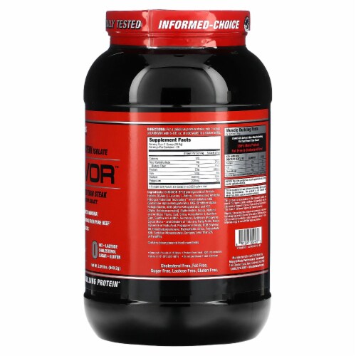 MuscleMeds Carnivor Bioengineered Beef Protein Isolate Chocolate - 2 lbs (949.2 g) Perspective: back