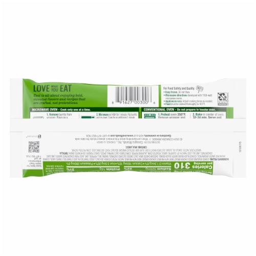 Evol Cilantro Lime Chicken Burrito Frozen Meal Perspective: back