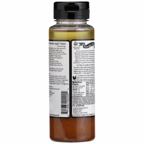 Salad Girl Organic Pomegranate Pear Salad Dressing Perspective: back