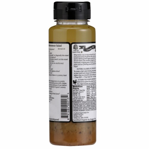 Salad Girl® Lemony Herb Organic Salad Dressing Perspective: back