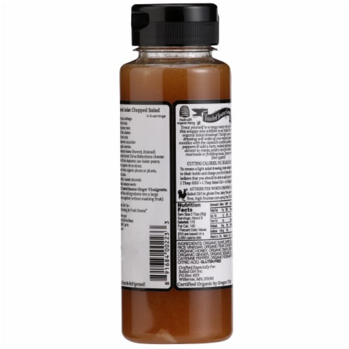 Salad Girl Organic Toasted Sesame and Ginger Salad Dressing Perspective: back