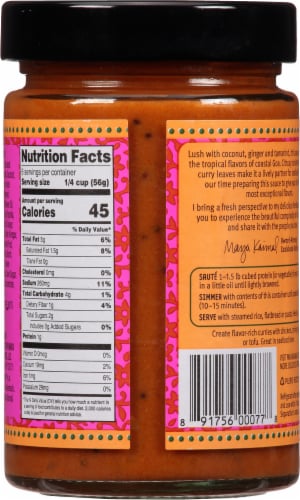 Maya Kaimal® Goan Coconut Indian Simmer Sauce Perspective: back