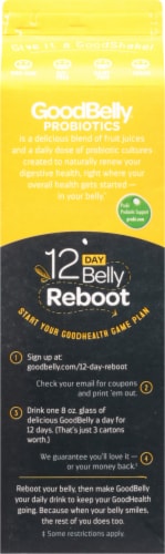GoodBelly® Probiotics Organic Mango Juice Drink Perspective: back